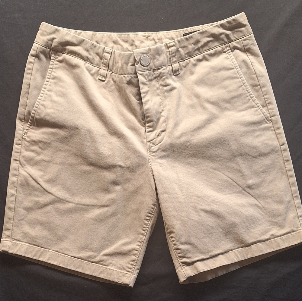 Bonobos Men’s Slim Fit Khaki Chino Shorts Size 30 | Flat Front Cotton